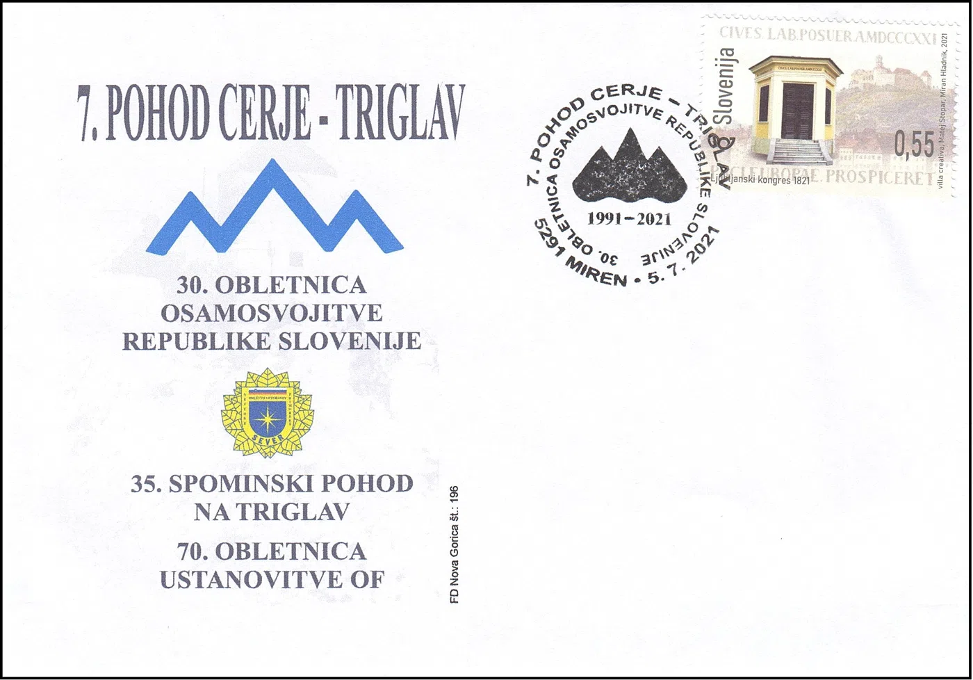 7. POHOD CERJE - TRIGLAV 30. OBLETNICA OSAMOSVOJITVE REPUBLIKE SLOVENIJE